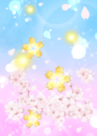 超運気アップ♡幸運の黄金桜