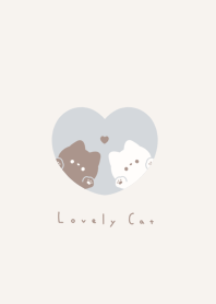 แมวคู่ / blue beige.