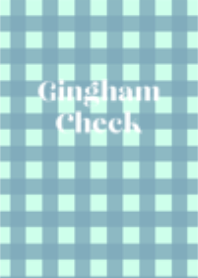 Gingham Check (Blue & Mint Green)