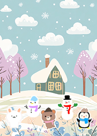 Kawaii scandinavian style(Winter-883)