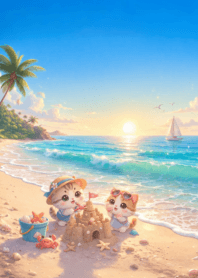 Cute little cat by the sea 3_49