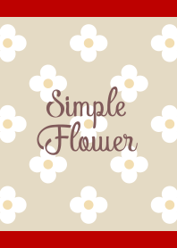Flower(bordeaux&beige)