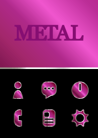 ピンクアルマイトメタル