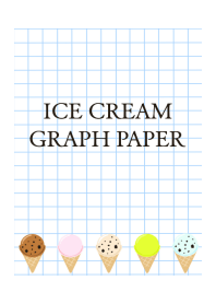 ICE CREAM GRAPH PAPER-WHITE