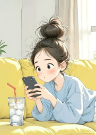 舒適房間裡的女孩 V.2