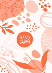 Hand Drawn Burning Orange