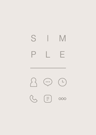 シンプル / ベージュアイボリー