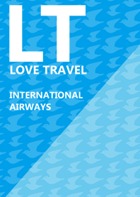 LOVE TRAVEL AIRWAYS - Blue