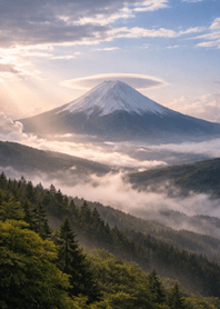 光照雲海富士 幸運上升景色#4