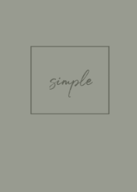 simple cursive /khaki beige