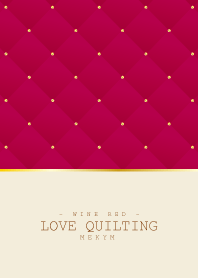 LOVE QUILTING WINE RED 6