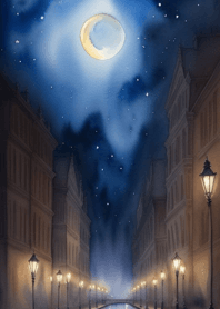 Bright Moon and Dawn 85F98F