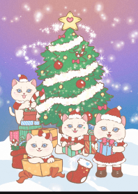 Xmas with Cat santa 3