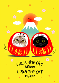 貓咪魯魯魯卡和不倒翁