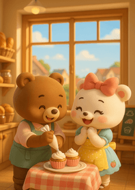 Cozy Cupcake Baking Moment