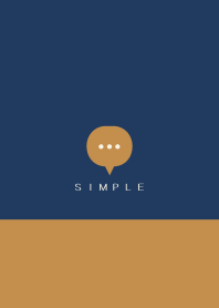 シンプル（brown blue)V.1320