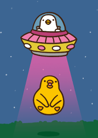 伸縮自如的雞與鴨主題17太空