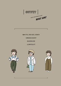 outfit of today - khaki
