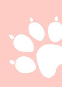 Cute animal paw pad: Pink & White