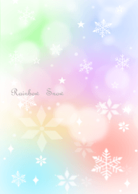 Rainbow Crystal of snow