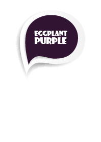 Eggplant Purple Button In White V.2