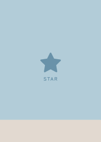 Beige Gray Blue / Simple Lucky Star