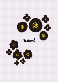 Round black flower check22