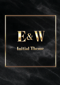 [ E&W ]  Initial Theme Gold Black