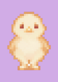 Chick Pixel Art Theme  Purple 02