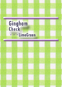 Gingham Check ...LimeGreen