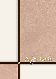 ベージュ*スエード