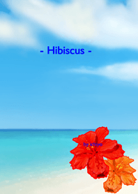 - Hibiscus and sea -