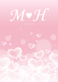 Initial -M&H- Heart cloud