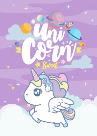 Unicorn Sweet Galaxy Violet Line