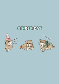 gingercat8 - sea blue