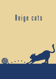 Beige cat's silhouette Theme
