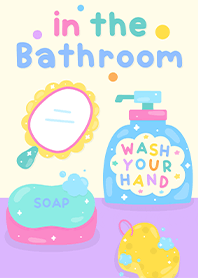 in the bathroom !