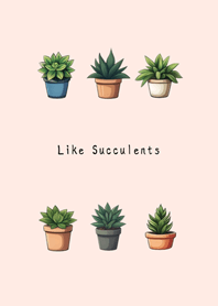 Like succulents(Sakura pink)