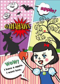 コミカルな白雪