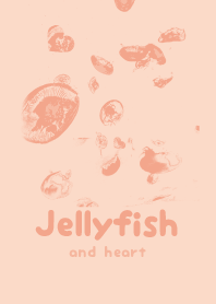Jellyfish & heart Shell pink