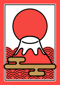 Simple / Mt.Fuji / Red x Red