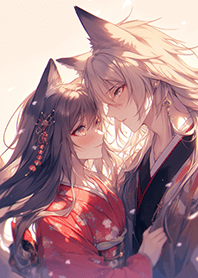深情恩愛の狐狸情侶❤️