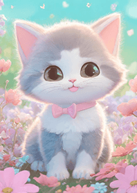 Cute cat in the garden