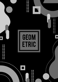 Square Geometric Black