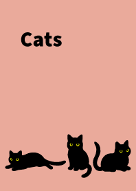 Black Cat Holiday4 on pink & blue