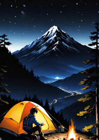 Mountain, Sea, and Moonlit Night 2c2794