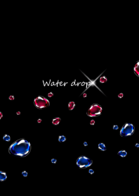 Water drop -Red & Blue-