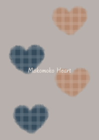 Mokomoko Heart -navy brown- Nordic 2