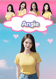 Angie Yellow shirt,jeans Pi02