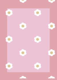 daisy flower Pastel baby pink